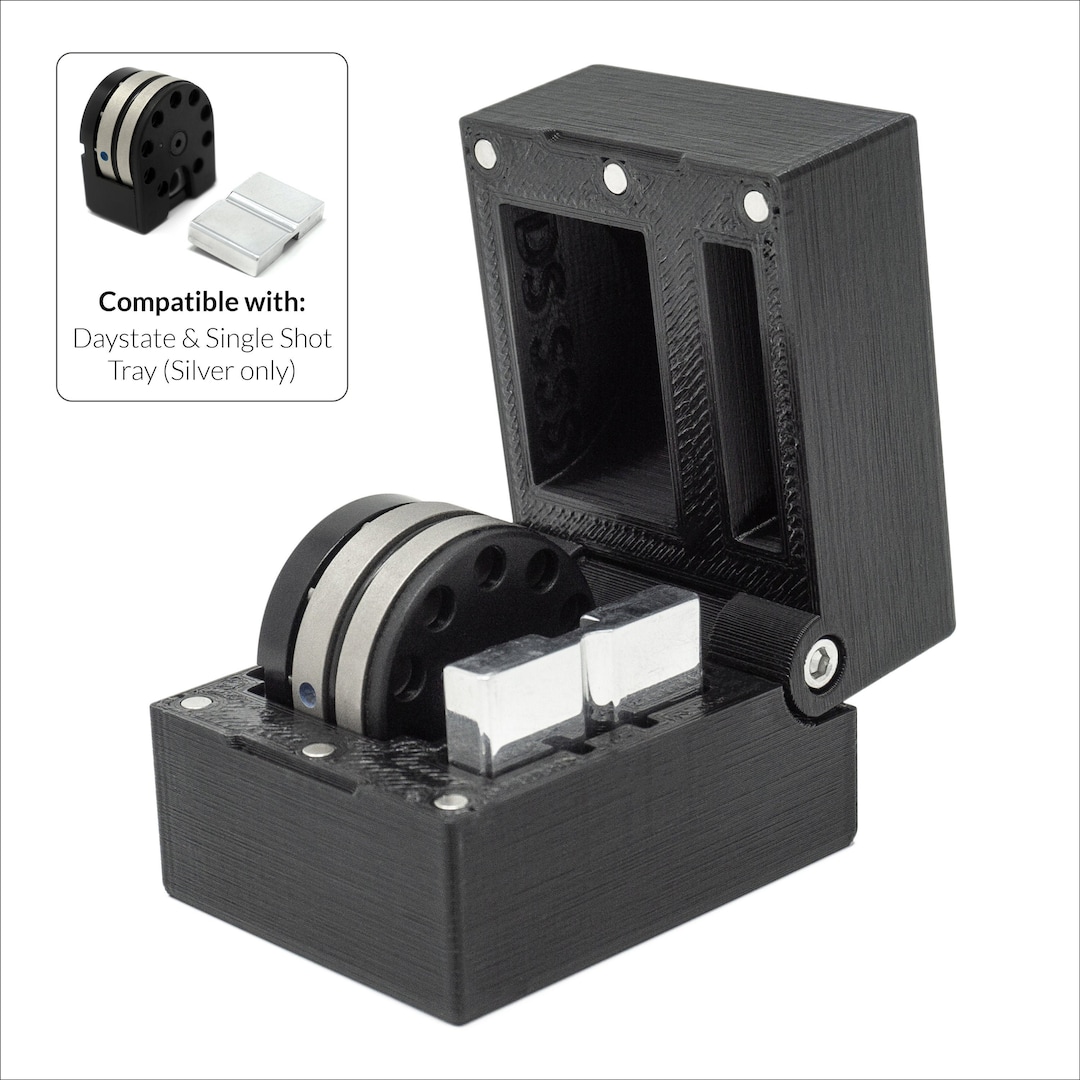 Daystate & Single Shot Tray (silver) Magazine Case Magnet Box Holder ...