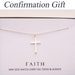 Collier Sterling Silver Cross - Collier simple de tous les jours, Cadeau de confirmation pour les filles, Collier Girl Women Cross, Croix délicate pour maman