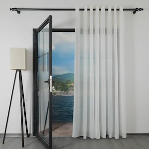 Custom Sheer Curtain, Backtab Curtain, Curtains for Bedrooms and Living room,Extra Wide Sheers,Airy Interiors, Ideal for Modern or Bohemian