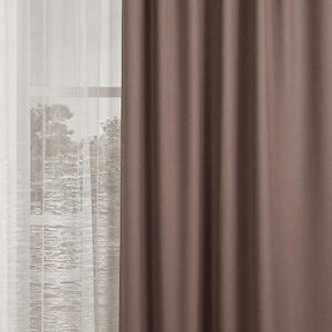 Extra Long Blackout Curtains, Blackout Linen,Window Treatment,Custom Curtains,Panel,Bedroom Decor