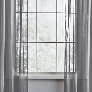 Linen Sheer Curtains For All Rooms,Window Drapery Panels,Custom Made Rod Pocket