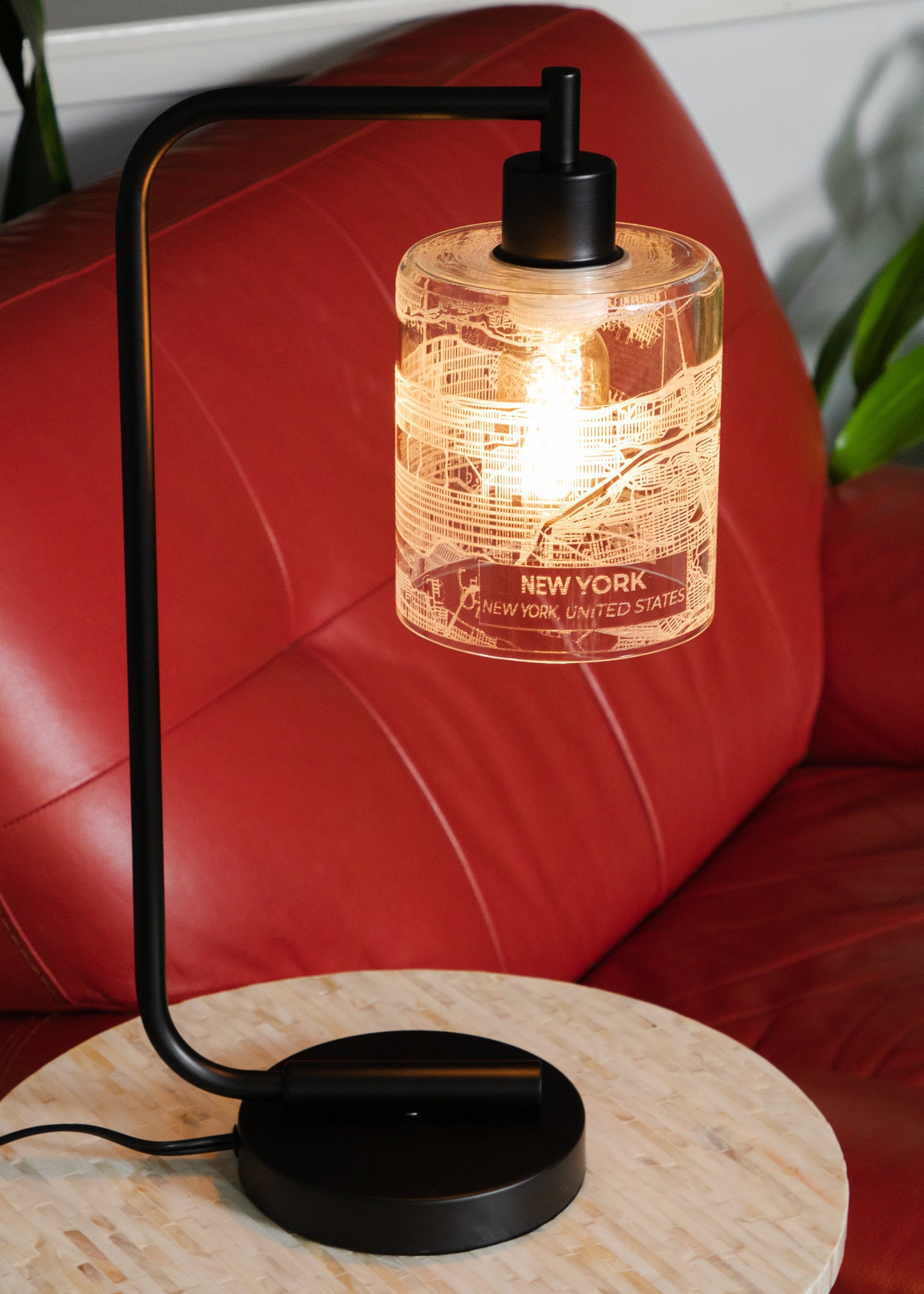 Personalized City Map on Desk Lamp Industrial Desk Lamp Gift Etsy