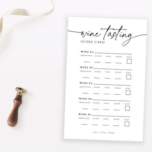 Weinprobe Score Card Druckbare Weinprobe Party Blatt Brautparty Weinprobe Notizen Bachelorette Party Weinprobe