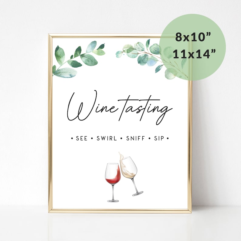 Wine Tasting Party Sign Welcome to Wine Tasting Printable - Etsy