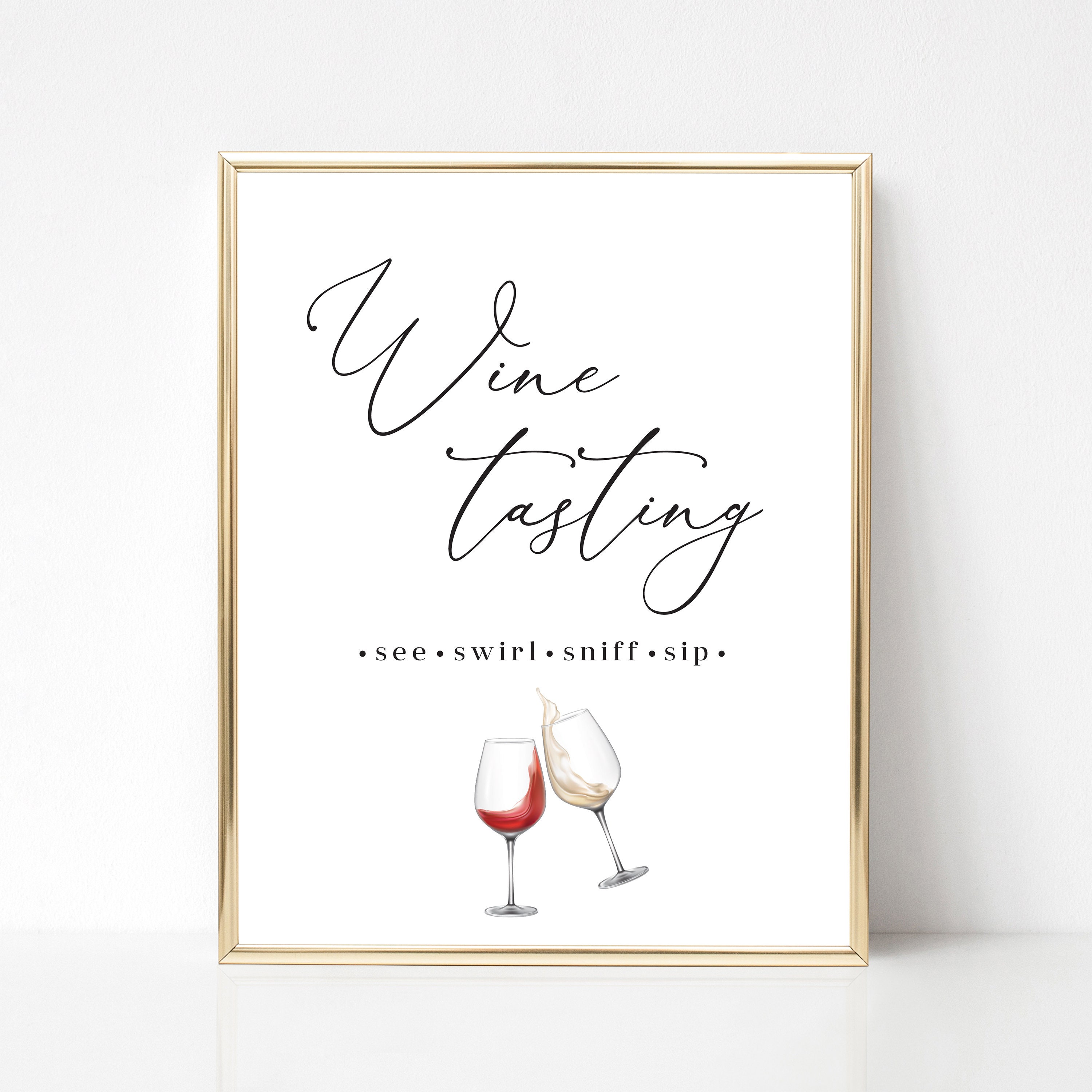 Wine Tasting Score Cards, Blind Wine Tasting Game Card, Home Wine ...