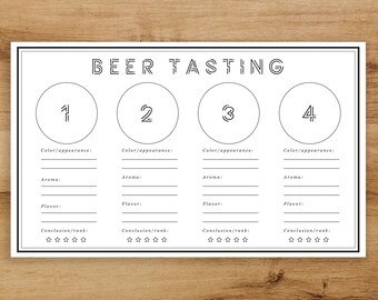 Beer Flight Printable - Etsy