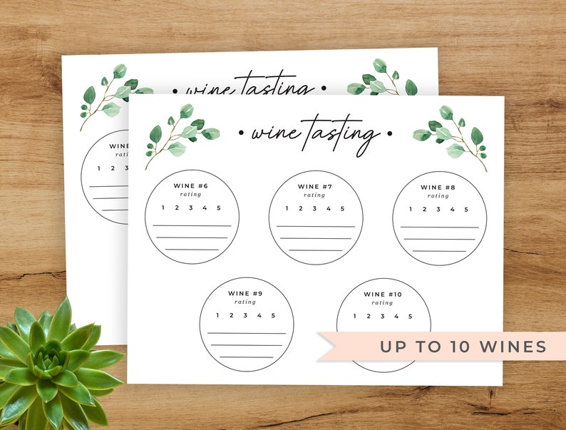 Wine Tasting Placemat Wine Tasting Party Printable Wine Tasting Sheet ...