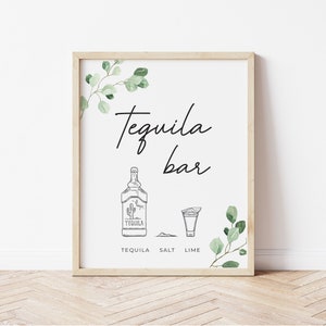 Tequila Bar Printable Sign, Tequila Tasting Party Sign, Fiesta Tequila Party, Stag Party Tequila, Bachelor Party