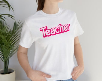 Barb Teacher Barbee Doll Unisex Jersey Short Sleeve Tee