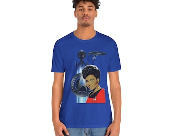 Starfleet Nichelle Nichols Portrait Tee Sci Fi Space Ship Graphic