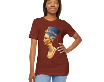 Koszulka z krótkim rękawem Egyptian Nefertiti Unisex