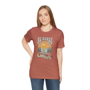 HE Makes All Things NEW |Religious| Rev 21:15 Unisex Jersey Short Sleeve Tee