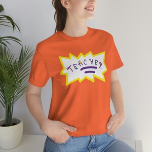 Teacher Cartoon Nick Unisex Jersey Short Sleeve Tee
