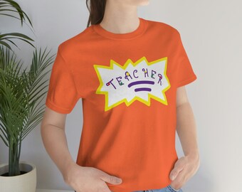 Teacher Cartoon Nick Unisex Jersey Short Sleeve Tee