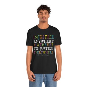 JUSTICE M.L.K. Unisex Jersey Short Sleeve Tee