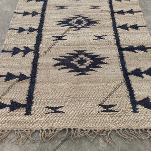 Custom Size Beige Hemp Rug Stripe Design Jute Hemp Runner, Hemp For Stair D Natural ,Stair runner Hallway Outdoor runner ,Natural Fiber Hemp