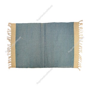 Natural Jute Rectangle Rug | Bohemian Area Rug | Decorative Turkish Rug | Dining Table Rug | Hand Woven Livingroom Rugs | Yoga Jute Rug |