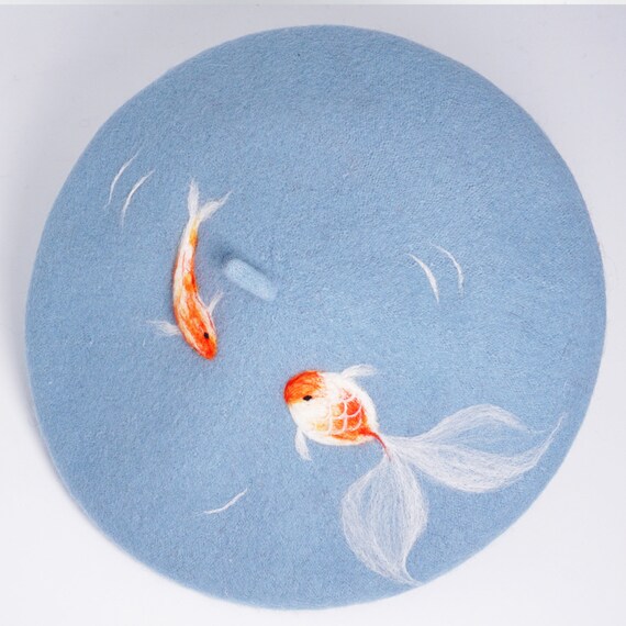koi fish beret