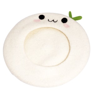 Xuebai Women Cute Green Frog Eyes Beret Cap Winter Faux Wool Kawaii Painter Beanie Hat Beret Cap A#