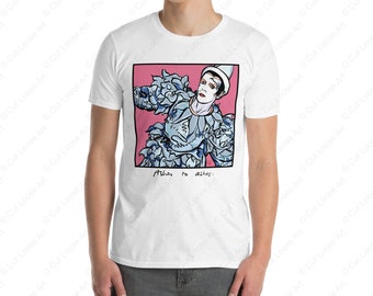 Ashes to Ashes - David Bowie - White 100% Cotton Short-Sleeve Unisex T-Shirt - Cutlooseart Original Studio Art