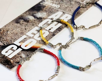 Bracciale mini cazzuola cuoio + INCISIONE