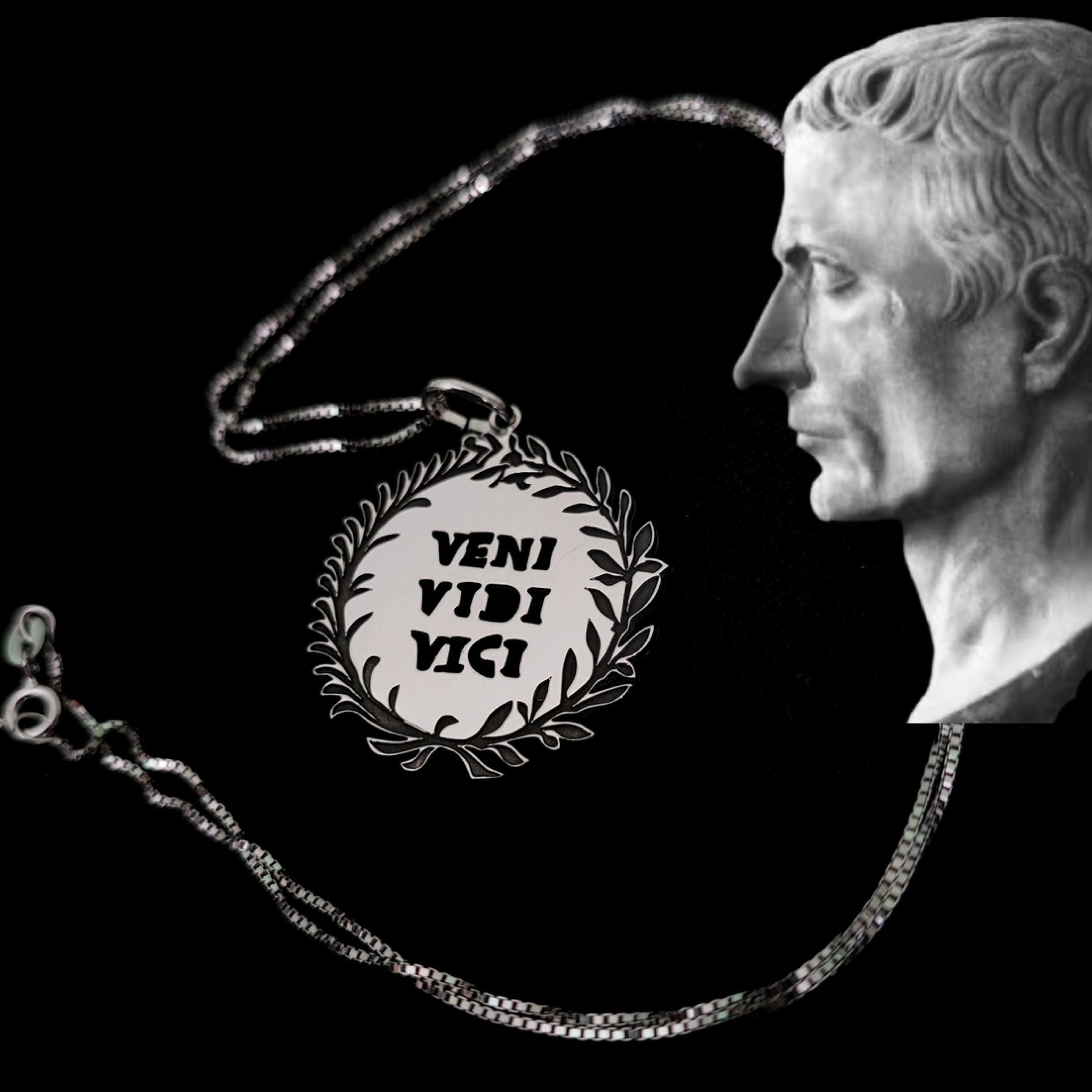  Veni Vidi Vici (I Came, I Saw, I Conquered) Necklace