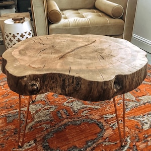 Oak Stump Coffee Table