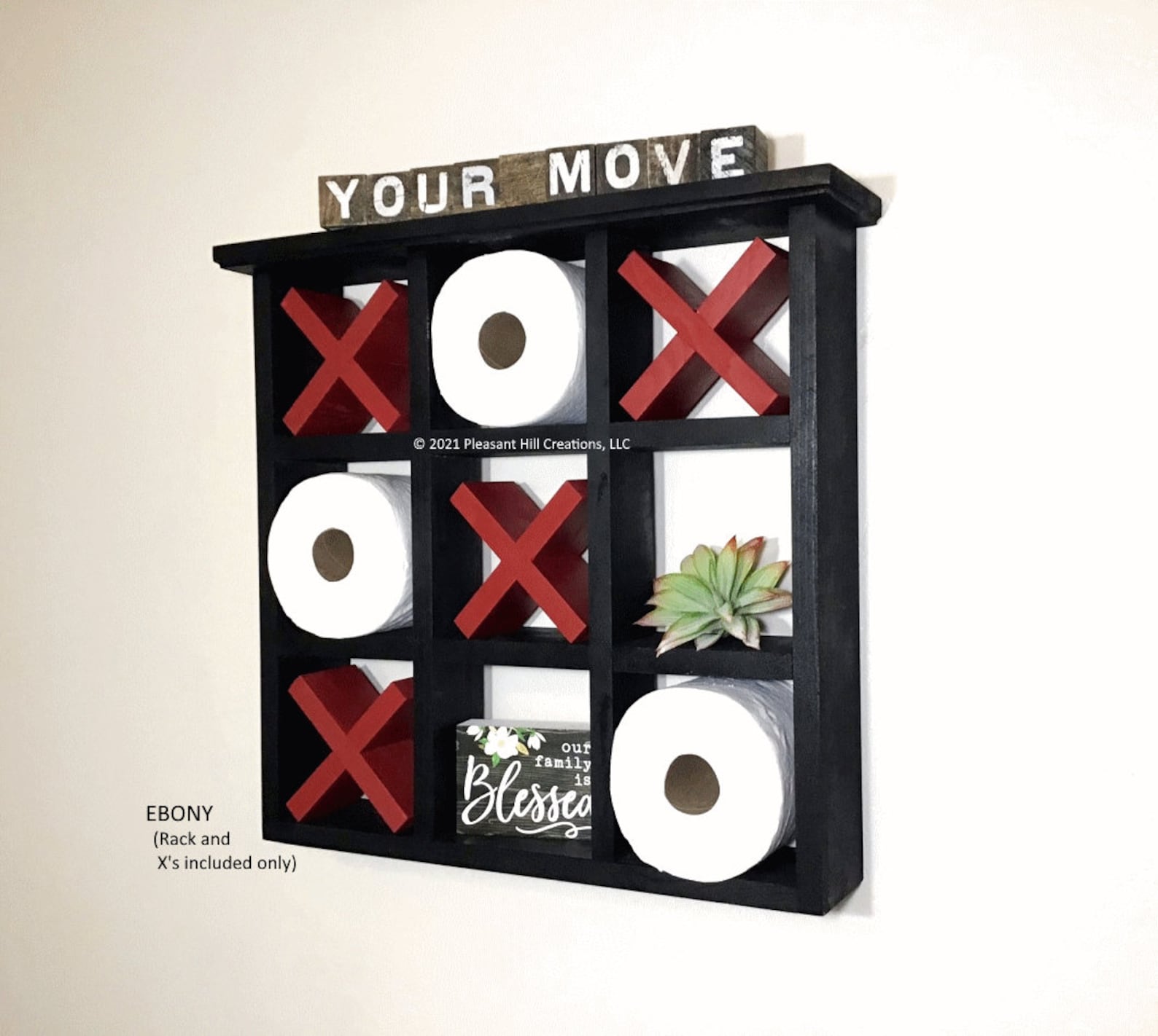 Tic Tac Toe Toilet Paper Holder Wood Toilet Paper Shelf Wall Etsy