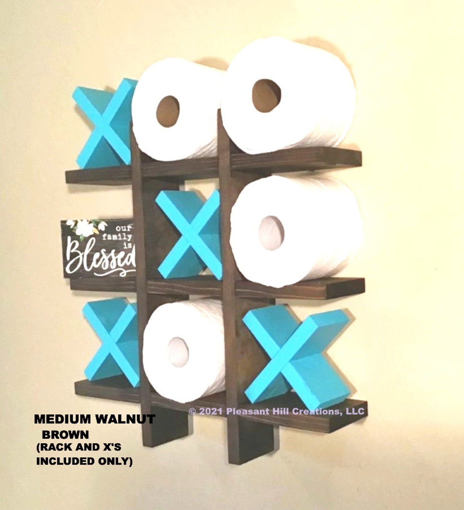 Tic Tac Toe Toilet Paper Holder Compact Toilet Paper Storage Etsy