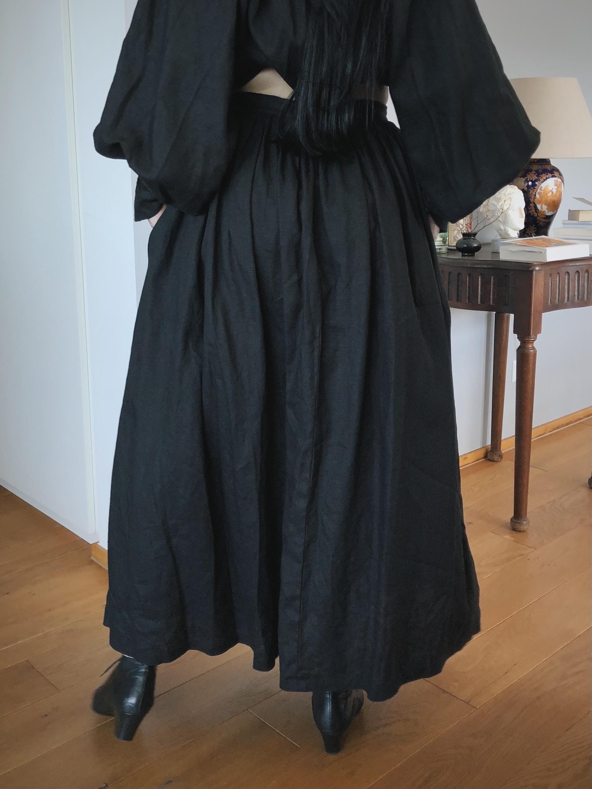 Viso linen skirt Black