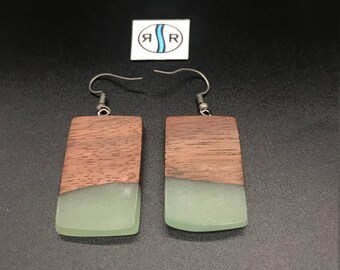 Noce Nero con Resina Verde Seafoam, Ultra Light Weight