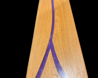 Tagliere di salumi in rovere rosso e resina