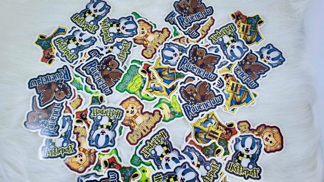 Set or Individual HP House Stickers HP School Crest Sticker Cute HP