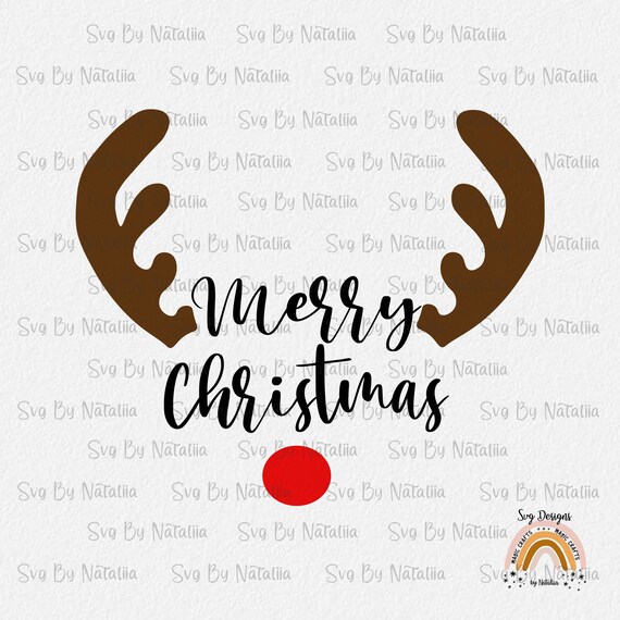 Download Reindeer Antlers Merry Christmas Svg Deer Antler Svg Etsy