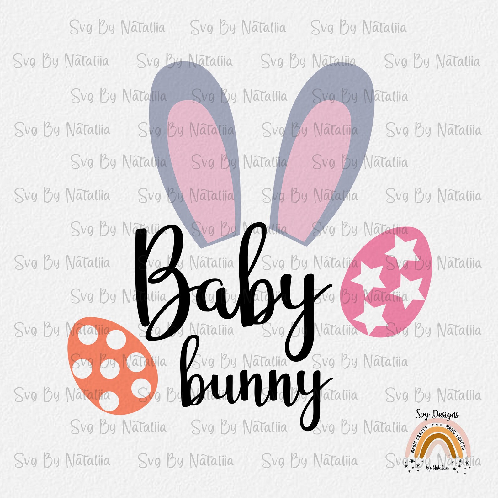 Family Bunny SVG Bundle Easter bunny ears SVG Easter ...