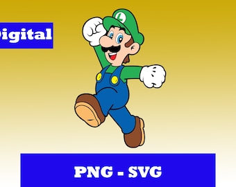 Luigi Layered SVG / PNG Cut File Cricut, Silhouette, Sublimation - For  Tumblers, T-shirts, Crafts