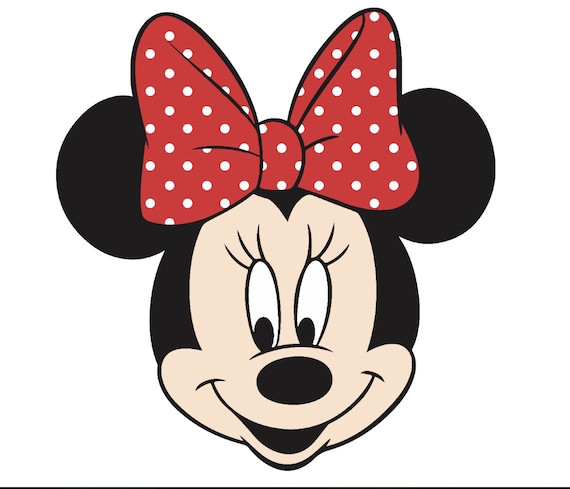 Minnie Mouse Head SVG / PNG File for Tumblers, Stickers, and Sublimation -  High-Quality Digital Download