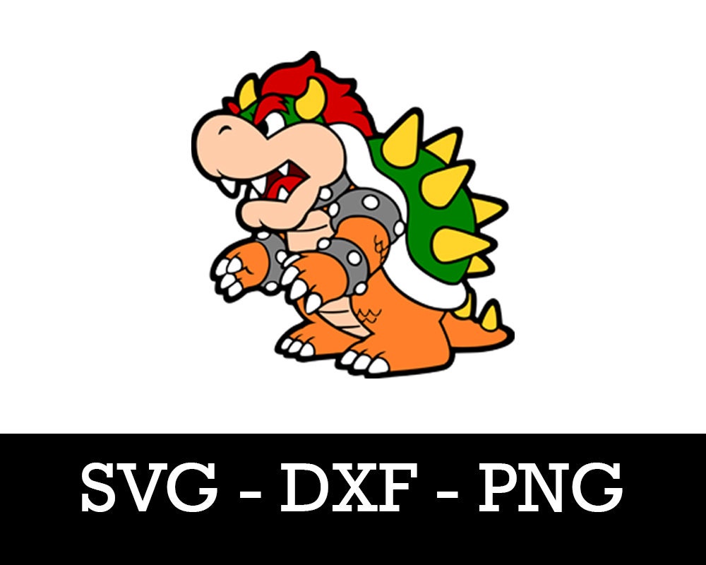 Bowser SVG DXF PNG Cut File Cricut Cameo Layered High - Etsy Canada