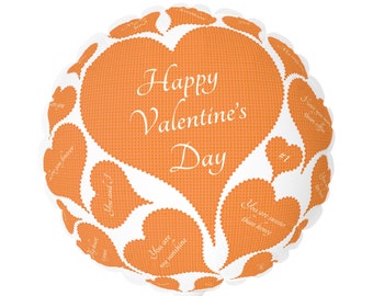 UT Orange or pink Valentine baloon (Round and Heart-shaped), 11"