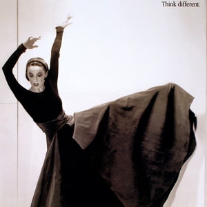Think Different Poster Apple Computer Origineel 1998 - Martha Graham