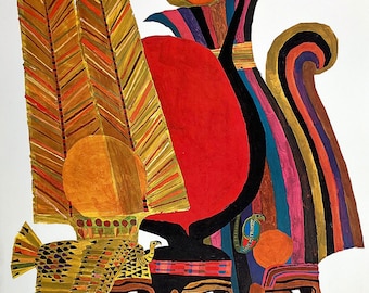 Original Vintage TWA Egypt UAR Poster by David Klein c1960