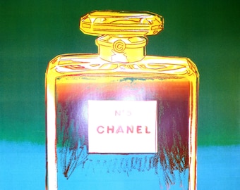 Original Vintage Chanel No. 5 Perfume Poster by Andy Warhol 1997