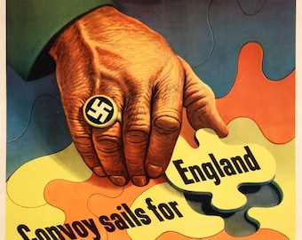 Original American WWII 1943 Poster by Dohanos - Bits of Careless Talk