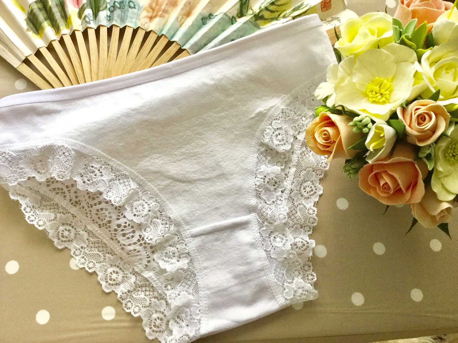 Bragas de encaje de algodón bragas de encaje refuerzo de Etsy