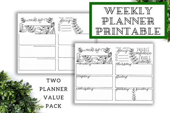 Bullet Magazine Template, Planner Printable 2019, Weekly Planner Printable, Bullet Magazine Printable, Efficiency Planner image relating to Weekly Journal Template identified as Bullet Magazine Template, Planner Printable 2019, Weekly Planner Printable, Bullet Magazine Printable, Productiveness Planner