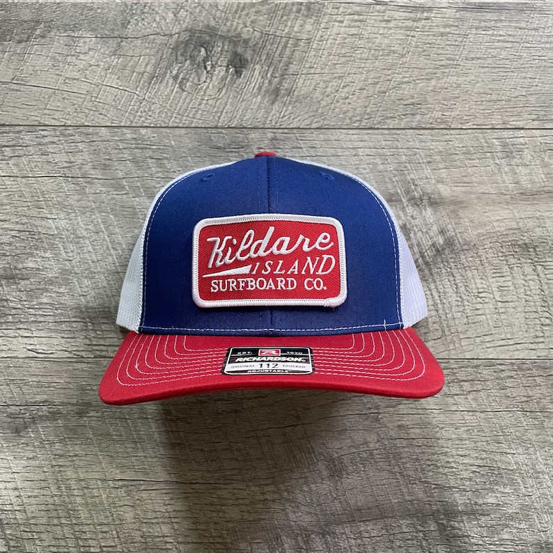 Kildare Island Surfboard Co. Embroidered Patch Camo Hat Etsy