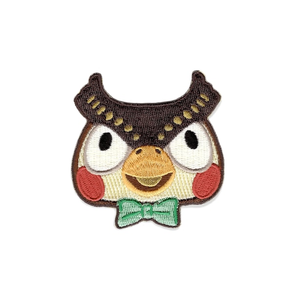 Animal Crossing New Horizon Embroidered Blathers Patch Sticker