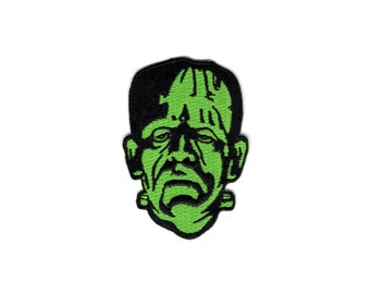Frankenstein Head Embroidered Patch