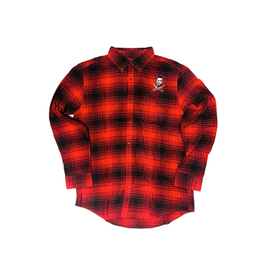 Michael Myers Crossed Knives Flannel W/left Chest and Full - Etsy