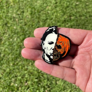 Michael Myers Pumpkinface Glow in the Dark Enamel Pin